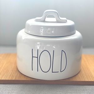 Rae Dunn HOLD Short Canister